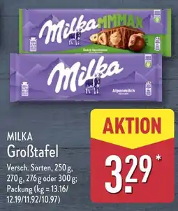 Aldi Nord MILKA Groẞtafel Angebot