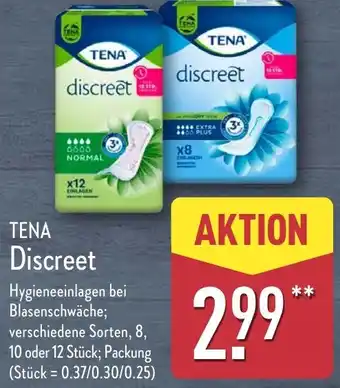 Aldi Nord TENA discreet Angebot