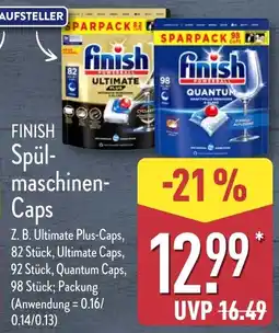 Aldi Nord FINISH Spül- maschinen-Caps Angebot