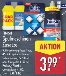 Aldi Nord FINISH Spülmaschinen- Zusätze Angebot