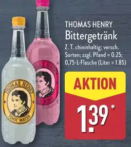 Aldi Nord THOMAS HENRY Bittergetränk Angebot