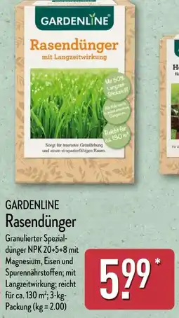 Aldi Nord GARDENLINE Rasendünger Angebot