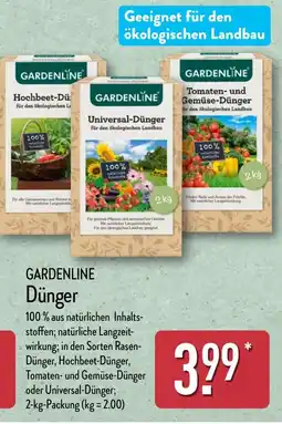 Aldi Nord GARDENLINE Dünger Angebot