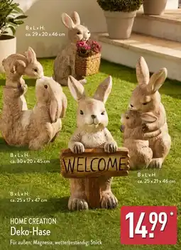 Aldi Nord HOME CREATION Deko-Hase Angebot