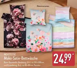 Aldi Nord NOVITESSE Mako-Satin-Bettwäsche Angebot