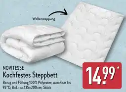 Aldi Nord NOVITESSE Kochfestes Steppbett Angebot