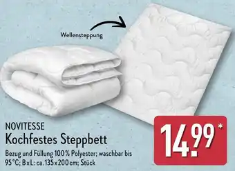 Aldi Nord NOVITESSE Kochfestes Steppbett Angebot