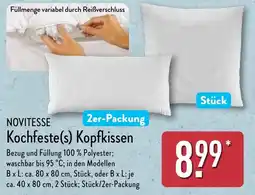 Aldi Nord NOVITESSE Kochfeste(s) Kopfkissen Angebot