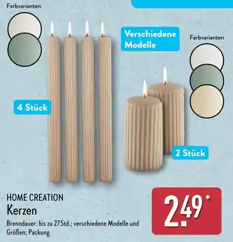 Aldi Nord HOME CREATION Kerzen Angebot