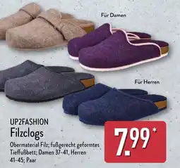 Aldi Nord UP2FASHION Filzclogs Angebot