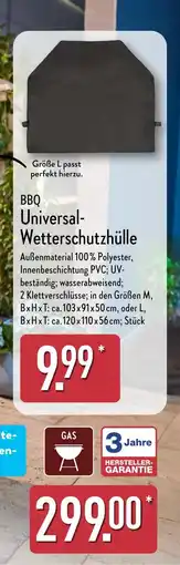 Aldi Nord BBQ Universal- Wetterschutzhülle Angebot