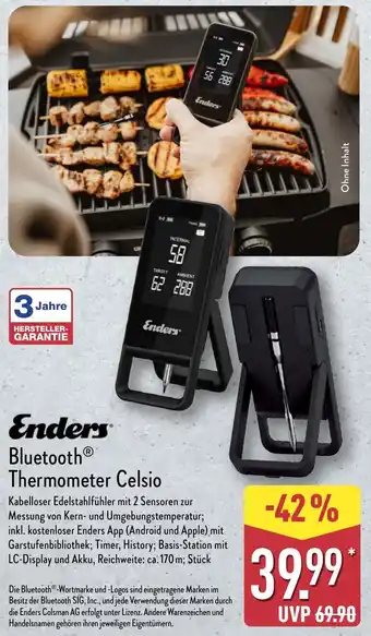 Aldi Nord Enders Bluetooth Thermometer Celsio Angebot