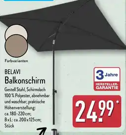 Aldi Nord BELAVI Balkonschirm Angebot