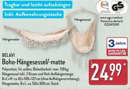 Aldi Nord BELAVI Boho-Hängesessel/-matte Angebot