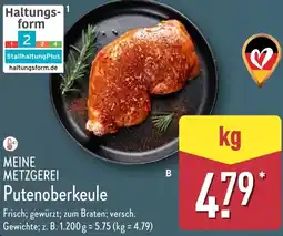 Aldi Nord MEINE METZGEREI Putenoberkeule Angebot