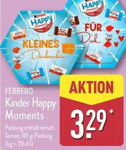 Aldi Nord FERRERO Kinder Happy Moments Angebot