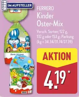 Aldi Nord FERRERO Kinder Oster-Mix Angebot