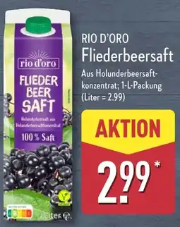 Aldi Nord RIO D'ORO Fliederbeersaft Angebot