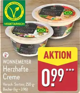 Aldi Nord WONNEMEYER Herzhafte Creme Angebot