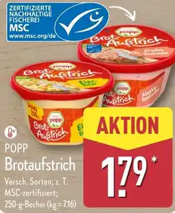 Aldi Nord POPP Brotaufstrich Angebot