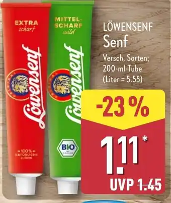 Aldi Nord LÖWENSENF Senf Angebot