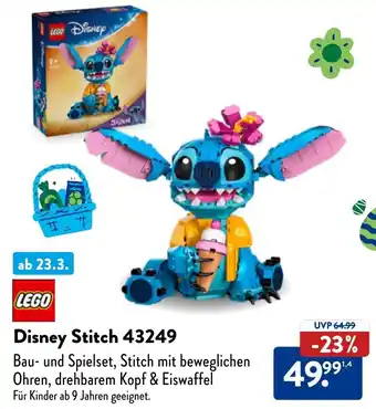 Aldi Nord LEGO Disney Stitch 43249 Angebot