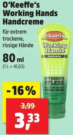 Thomas Philipps O'Keeffe's Working Hands Handcreme Angebot