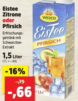 Thomas Philipps WEICO Eistee Zitrone oder Pfirsich Angebot