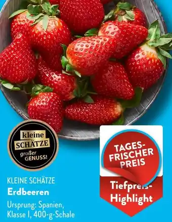 Aldi Süd KLEINE SCHÄTZE Erdbeeren Angebot