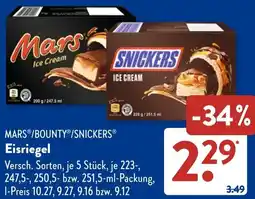 Aldi Süd MARS/BOUNTY/SNICKERS Eisriegel Angebot