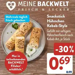 Aldi Süd Snackstick Hähnchen Kebab-Style Angebot