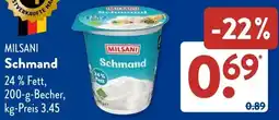 Aldi Süd MILSANI Schmand Angebot