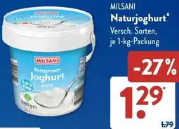 Aldi Süd MILSANI Naturjoghurt Angebot