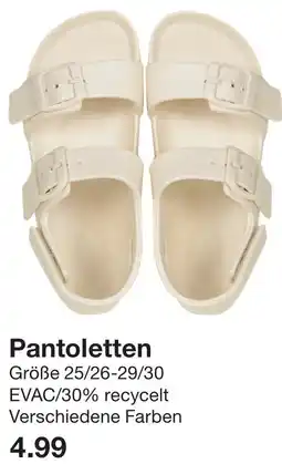 Zeeman Pantoletten Angebot