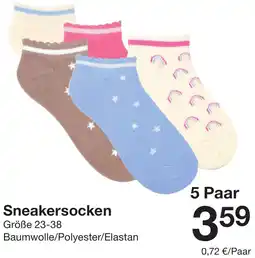 Zeeman Sneakersocken Angebot