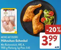 Aldi Süd MEINE METZGEREI Hähnchen-Schenkel Angebot