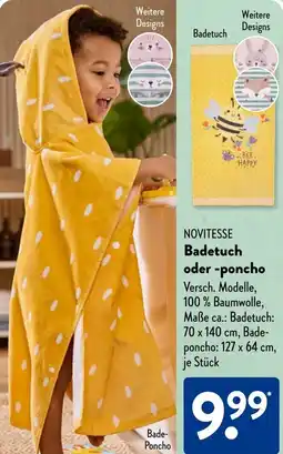 Aldi Süd NOVITESSE Badetuch oder poncho Angebot