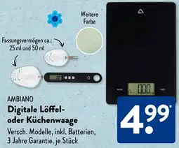 Aldi Süd AMBIANO Digitale Löffel- oder Küchenwaage Angebot