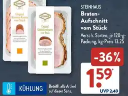 Aldi Süd STEINHAUS Braten Aufschnitt vom Stück Angebot