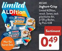 Aldi Süd MILSANI Joghurt-Crisp Angebot