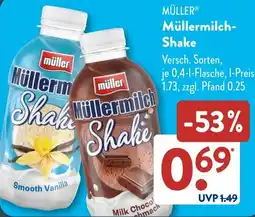 Aldi Süd MÜLLER Müllermilch Shake Angebot