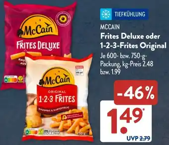 Aldi Süd MCCAIN Frites Deluxe oder 1-2-3-Frites Original Angebot