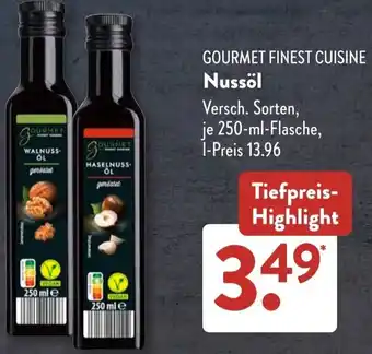 Aldi Süd GOURMET FINEST CUISINE Nussöl Angebot