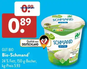 Aldi Süd GUT BIO Bio-Schmand Angebot