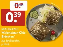 Aldi Süd MEINE BACKWELT Weltmeister-Chia Brötchen Angebot