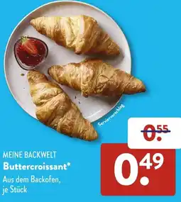 Aldi Süd MEINE BACKWELT Buttercroissant Angebot