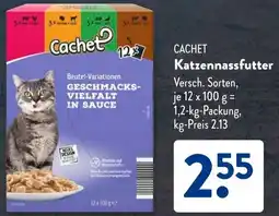 Aldi Süd CACHET Katzennassfutter Angebot