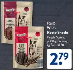 Aldi Süd ROMEO Wild Roots-Snacks Angebot