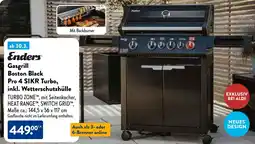 Aldi Süd Enders Gasgrill Boston Black Pro 4 SIKR Turbo, inkl. Wetterschutzhülle Angebot