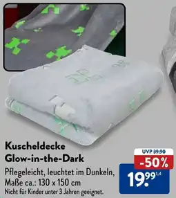 Aldi Süd Kuscheldecke Glow-in-the-Dark Angebot